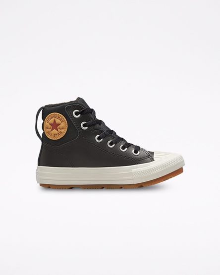 Zapatillas Altas Converse Cuero Chuck Taylor All Star Berkshire Boot Color Niño Negras | PE L0PE54